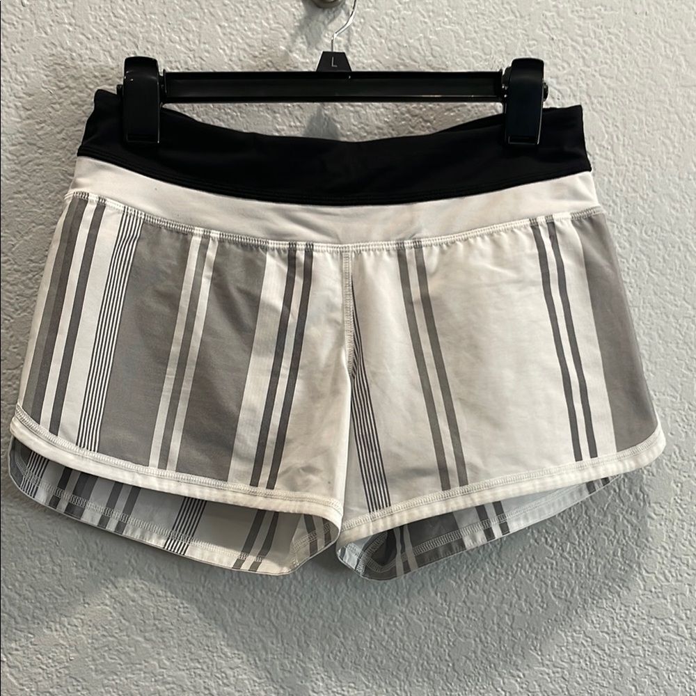 Lululemon Groovy Run Short Stripe Nimbus Vertical… - image 2